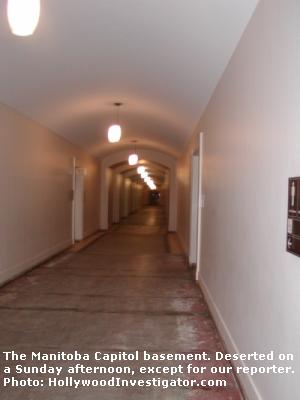 Manitoba Capitol's basement floor